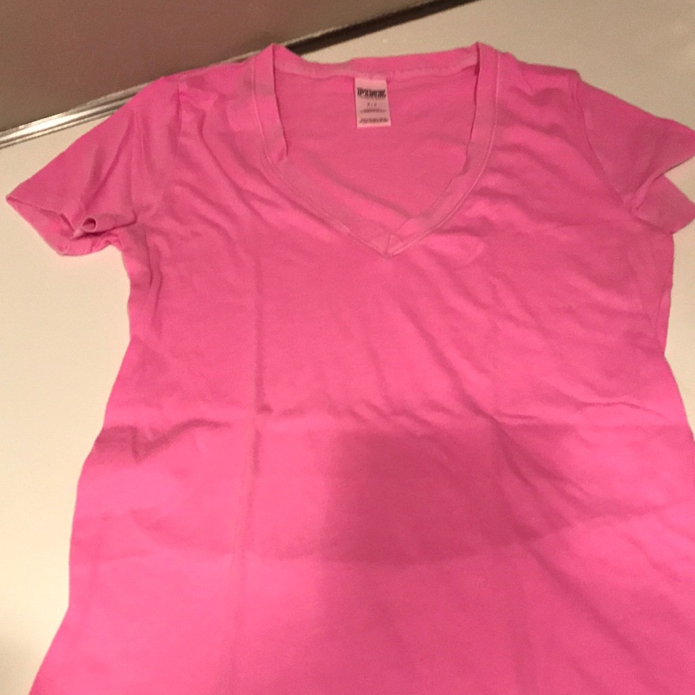 PINK V neck tee
